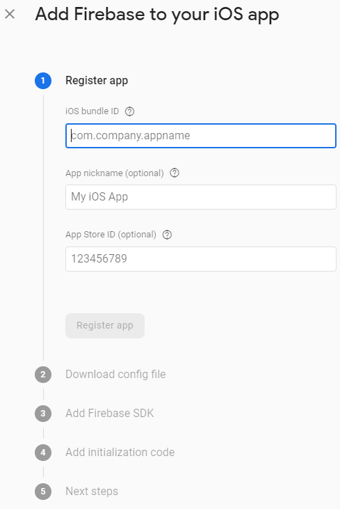 Register App Screenshot