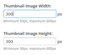 Thumbnail Image Size Example