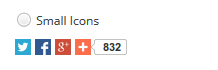 Small Social Sharing Icons Example