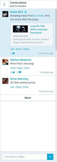 Facebook Conversation Example