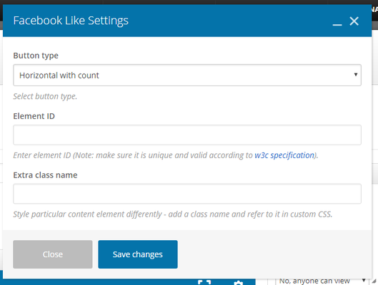 Facebook Like Element Example