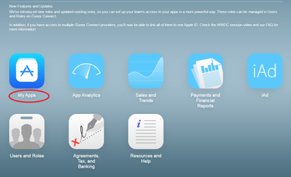 iTunes Connect My Apps Screenshot