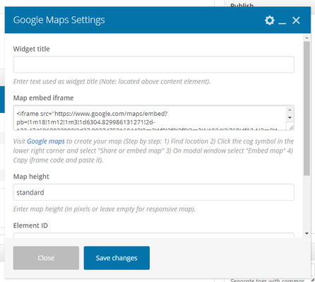 Google Maps Embed Example