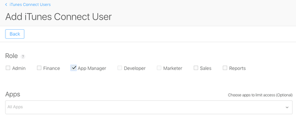Assign Admin or App Manager Role