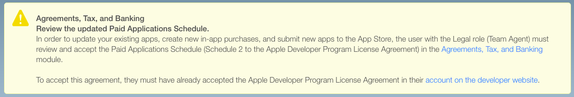 iTunes Agreement Required Screenshot