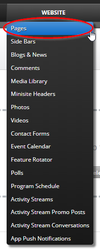 Pages Navigation Screenshot