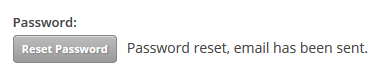 Password Reset Confirmation Screenshot