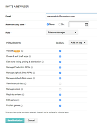 Invite New User Google Play