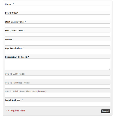 Community Calendar Example