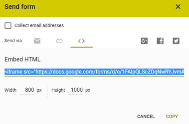 Embed Code Example