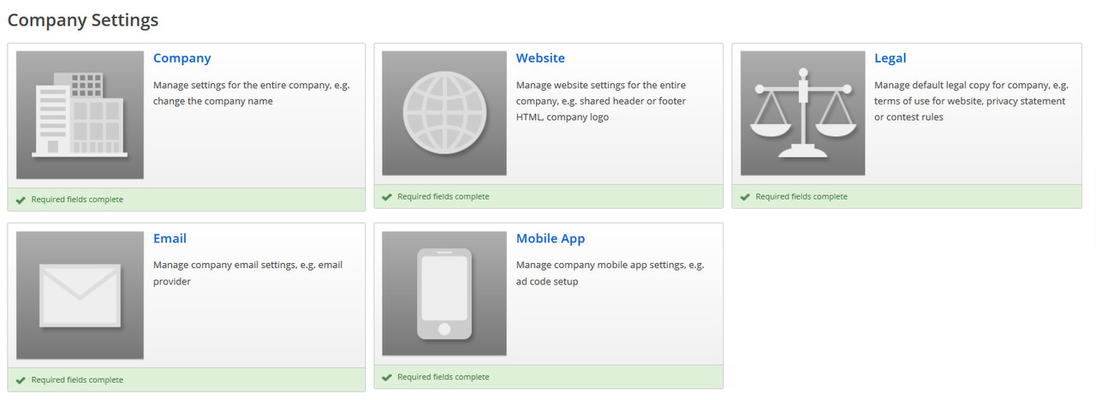 Company Settings Screenshot