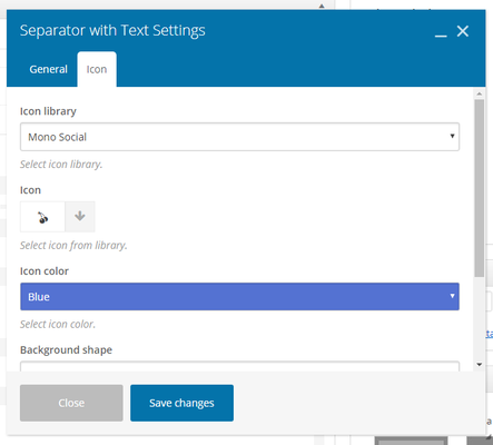 Icon Settings Example