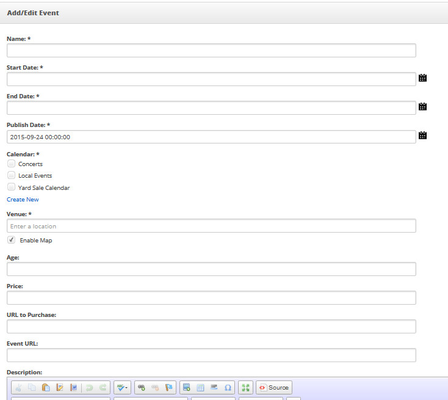 Event Form Example