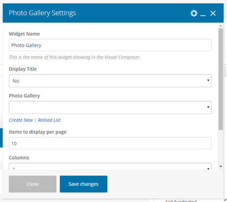 Photo Gallery Element Example
