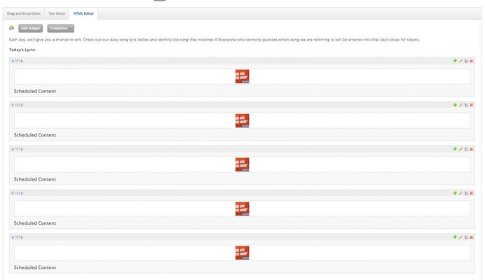 Daily Widget Example