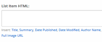List Item HTML Example