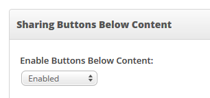 Sharing Buttons Below Content Screenshot