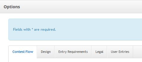 User Entries Tab